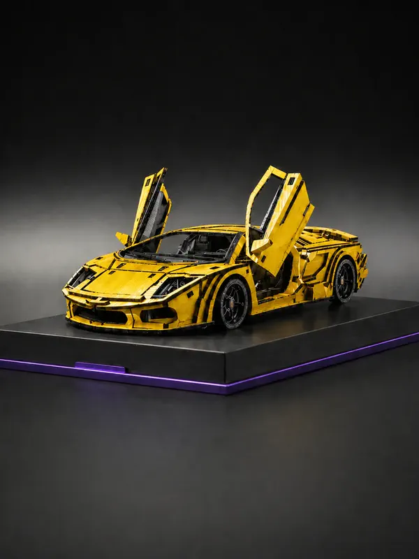 Деревянный 3D-конструктор"Lamborgini"